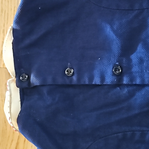 VINTAGE HONEYSUCKLE DRESS 6 GIRLS BLUE RED WHITE 1950s 60s 50s - Picture 7 of 9